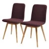 Studio Copenhagen Chaises rembourrées Loca (lot de 2) - Tissu Muya : Aubergine -Chaises Soldes 1000005342 210706 11394100002 IMAGE P000000001000005342