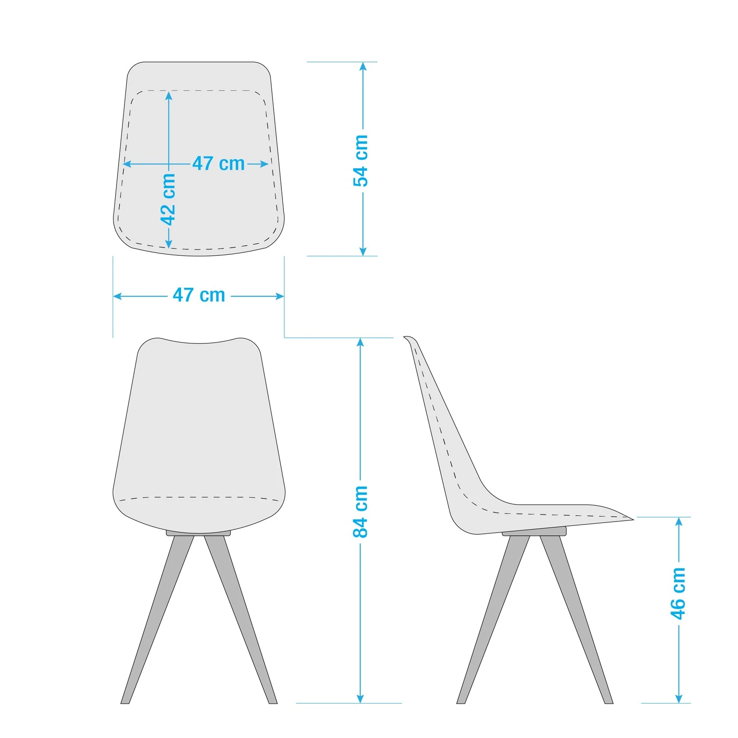 Mørteens Chaise Lindhom - Blanc - Lot de 2 13 Mørteens Chaise Lindhom - Blanc - Lot de 2 – Image 11