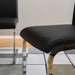 Roomscape Chaise cantilever Pasala - Noir - Lot de 2 -Chaises Soldes 1000006084 200907 14214100010 DETAILS P000000001000006084