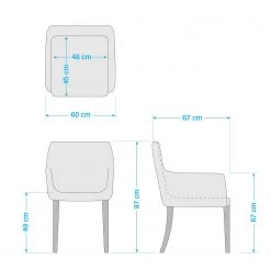 Maison Belfort Chaise à accoudoirs Austin - Tissu Kyra: Blanc -Chaises Soldes 1000008143 201013 14324500014 SKETCH DETAILS P000000001000008143 sketch