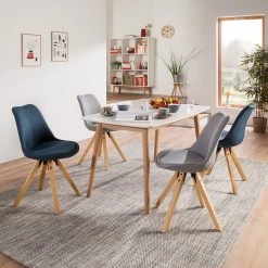 Mørteens Chaises capitonnées Aledas II - Tissu Cors: Granite - Lot de 2 -Chaises Soldes 1000015958 201008 06200200015 MOOD DETAILS P000000001000015958 mood