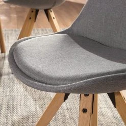 Mørteens Chaises capitonnées Aledas II - Tissu Cors: Granite - Lot de 2 -Chaises Soldes 1000015958 201008 06201000022 DETAILS P000000001000015958