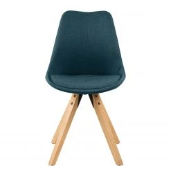 Mørteens Chaises capitonnées Aledas II - Tissu Cors: Bleu jean - Lot de 2 -Chaises Soldes 1000015960 190619 18132100004 GALLERYIMAGES P000000001000015960