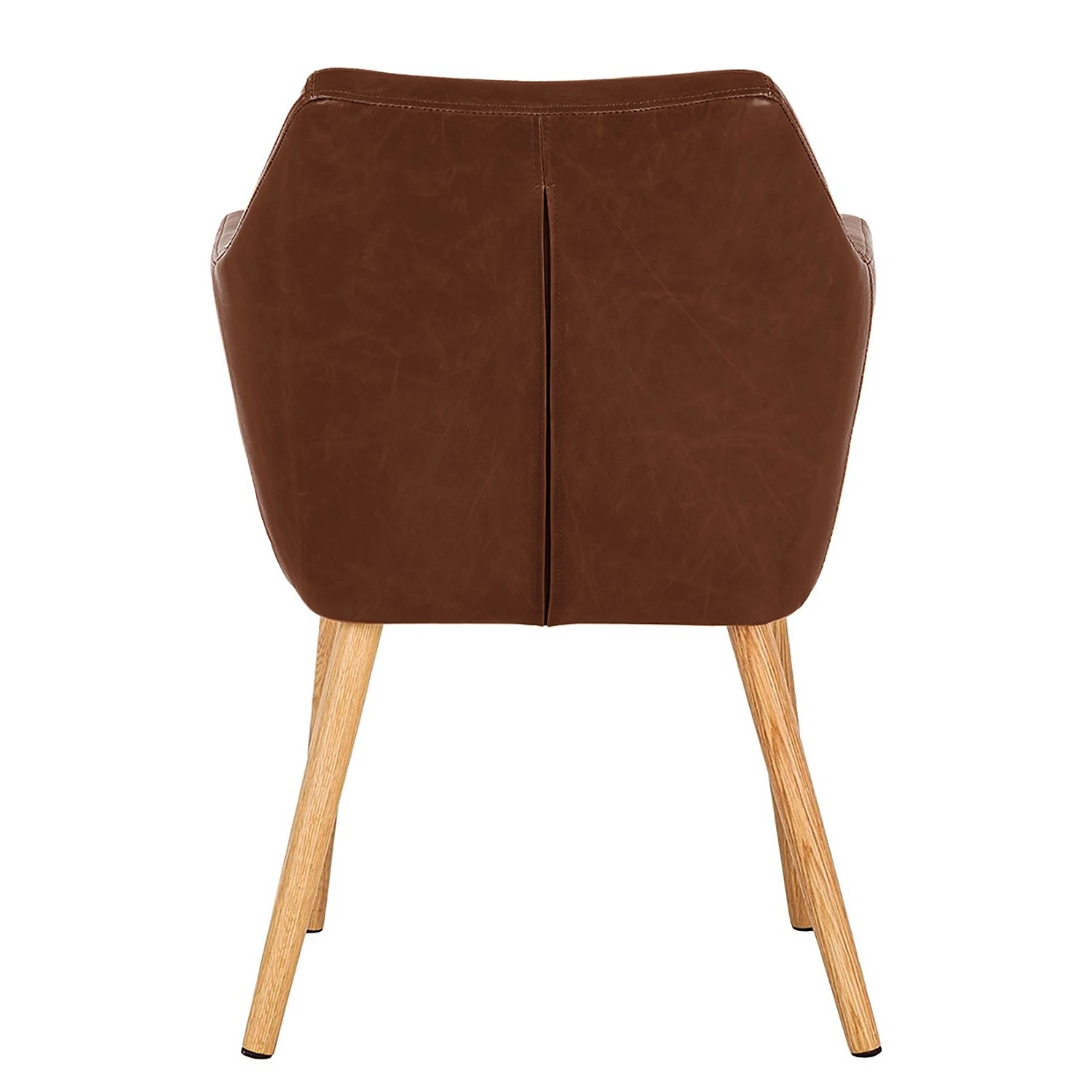 Mørteens Chaises à accoudoirs Nicholas - Cuir synthétique Aken: Marron vintage - 1 chaise 7 Mørteens Chaises à accoudoirs Nicholas - Cuir synthétique Aken: Marron vintage - 1 chaise – Image 5