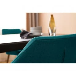 Mørteens Chaises à accoudoirs Nicholas - Tissu Cors: Pétrole - 1 chaise -Chaises Soldes 1000016020 190711 09112900004 DETAILS P000000001000016020