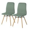 Mørteens Chaises capitonnées Daleras - Tissu Cors: Gris menthe - Lot de 2 -Chaises Soldes 1000016129 201008 06222400163 IMAGE P000000001000016129