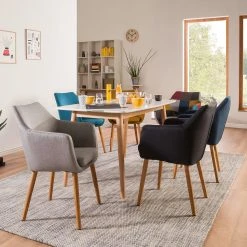 Mørteens Chaises à accoudoirs Nicholas XXL - Tissu Cors: Granite - 1 chaise -Chaises Soldes 1000016139 201008 06223900175 MOOD DETAILS P000000001000016139 mood