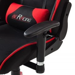 Home24office Fauteuil gamer mcRacing I - Tissu - Noir / Rouge -Chaises Soldes 1000027352 200701 11445700009 DETAILS P000000001000027352