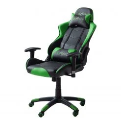 Home24office Chaise de bureau mcRacer II - Noir / Vert -Chaises Soldes 1000027440 200917 14191300018 DETAILS P000000001000027440