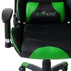 Home24office Chaise de bureau mcRacer II - Noir / Vert -Chaises Soldes 1000027440 200917 14191800024 DETAILS P000000001000027440