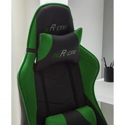 Home24office Chaise de bureau mcRacer II - Noir / Vert -Chaises Soldes 1000027440 200917 14192100026 DETAILS P000000001000027440