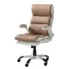Home24office Fauteuil de direction Loipo II - Imitation cuir - Macchiato / Blanc -Chaises Soldes 1000035445 200930 14010100001 IMAGE P000000001000035445