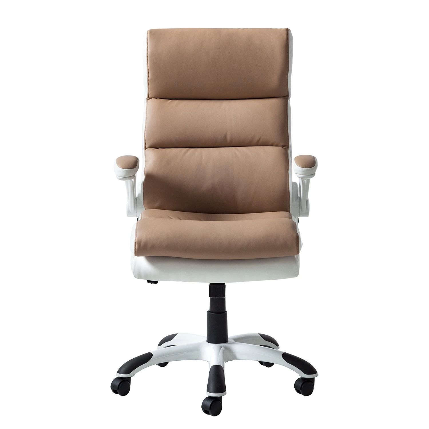 Home24office Fauteuil de direction Loipo II - Imitation cuir - Macchiato / Blanc 7 Home24office Fauteuil de direction Loipo II - Imitation cuir - Macchiato / Blanc – Image 5