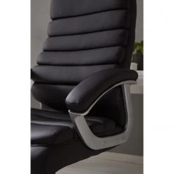 Home24office Fauteuil de direction Hatley - Imitation cuir - Noir -Chaises Soldes 1000035447 200819 06095500002 DETAILS P000000001000035447