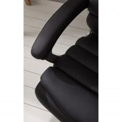 Home24office Fauteuil de direction Hatley - Imitation cuir - Noir -Chaises Soldes 1000035447 200819 06095700005 DETAILS P000000001000035447