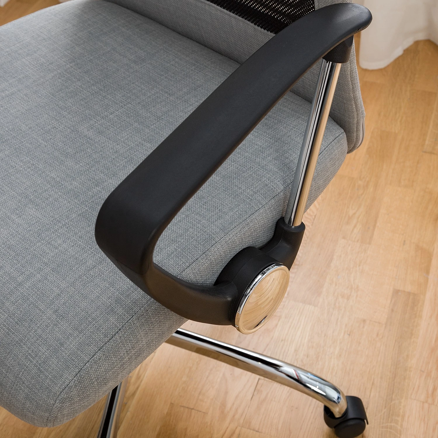 Furnitive Chaise de bureau Laviano - Gris / Noir 14 Furnitive Chaise de bureau Laviano - Gris / Noir – Image 12