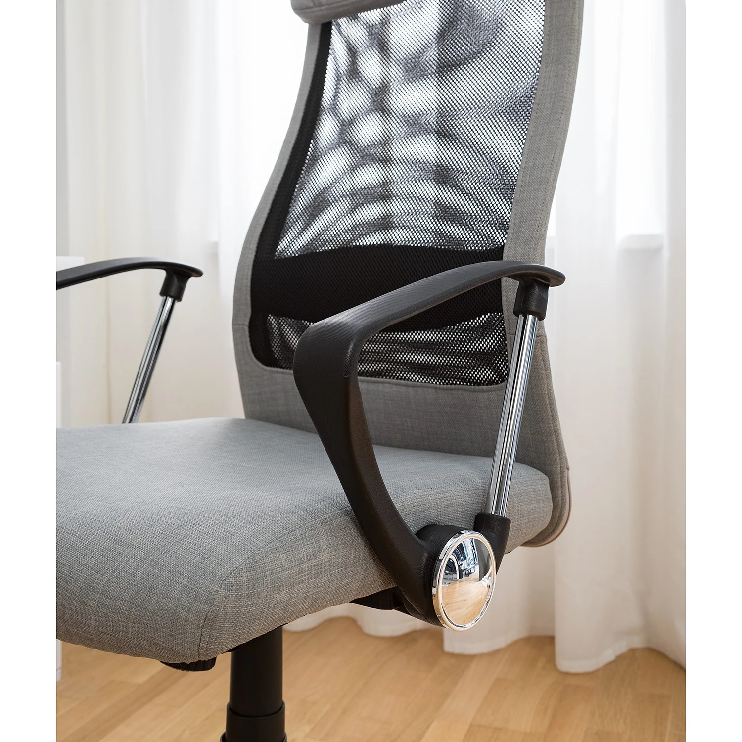 Furnitive Chaise de bureau Laviano - Gris / Noir 17 Furnitive Chaise de bureau Laviano - Gris / Noir – Image 15