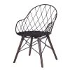 Eva Padberg Collection Chaise à accoudoirs Le Gaillard - Noir / marron foncé 2 Eva Padberg Collection Chaise à accoudoirs Le Gaillard - Noir / marron foncé -Chaises Soldes 1000050802 200610 13022100001 IMAGE P000000001000050802