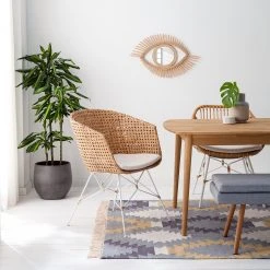 Mørteens Chaise Nokomai (avec coussin d'assise) - Rotin / Métal - Rotin / Blanc -Chaises Soldes 1000050850 201130 10401600001 MOOD DETAILS P000000001000050850 mood