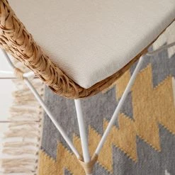 Mørteens Chaise Nokomai (avec coussin d'assise) - Rotin / Métal - Rotin / Blanc -Chaises Soldes 1000050850 201130 10401600003 MOOD DETAILS P000000001000050850 mood