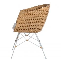 Mørteens Chaise Nokomai (avec coussin d'assise) - Rotin / Métal - Rotin / Blanc -Chaises Soldes 1000050850 210520 16125900002 DETAILS P000000001000050850