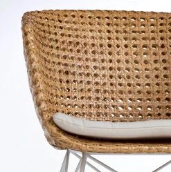 Mørteens Chaise Nokomai (avec coussin d'assise) - Rotin / Métal - Rotin / Blanc -Chaises Soldes 1000050850 210520 16125900004 DETAILS P000000001000050850