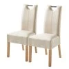 Ars Natura Chaises Lenya (lot de 2) - Imitation cuir beige / Hêtre naturel 1 Ars Natura Chaises Lenya (lot de 2) - Imitation cuir beige / Hêtre naturel -Chaises Soldes 1000063634 201016 12321800010 IMAGE P000000001000063634