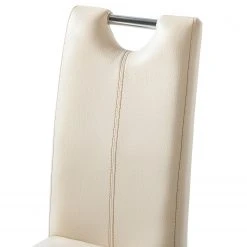 Ars Natura Chaises Lenya (lot de 2) - Imitation cuir beige / Hêtre naturel -Chaises Soldes 1000063634 201016 12322300014 DETAILS P000000001000063634