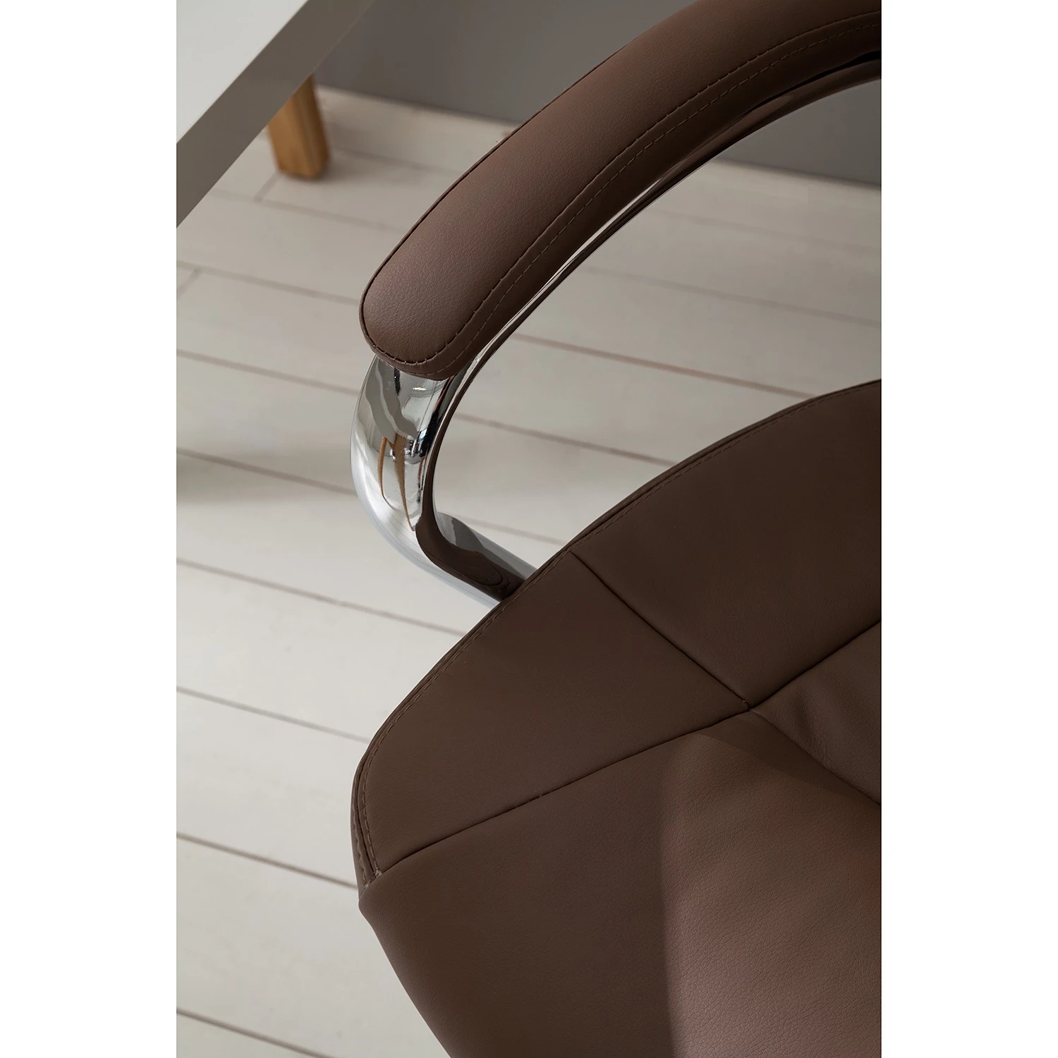 Home24office Fauteuil de direction Director II - Imitation cuir - Cappuccino 14 Home24office Fauteuil de direction Director II - Imitation cuir - Cappuccino – Image 12