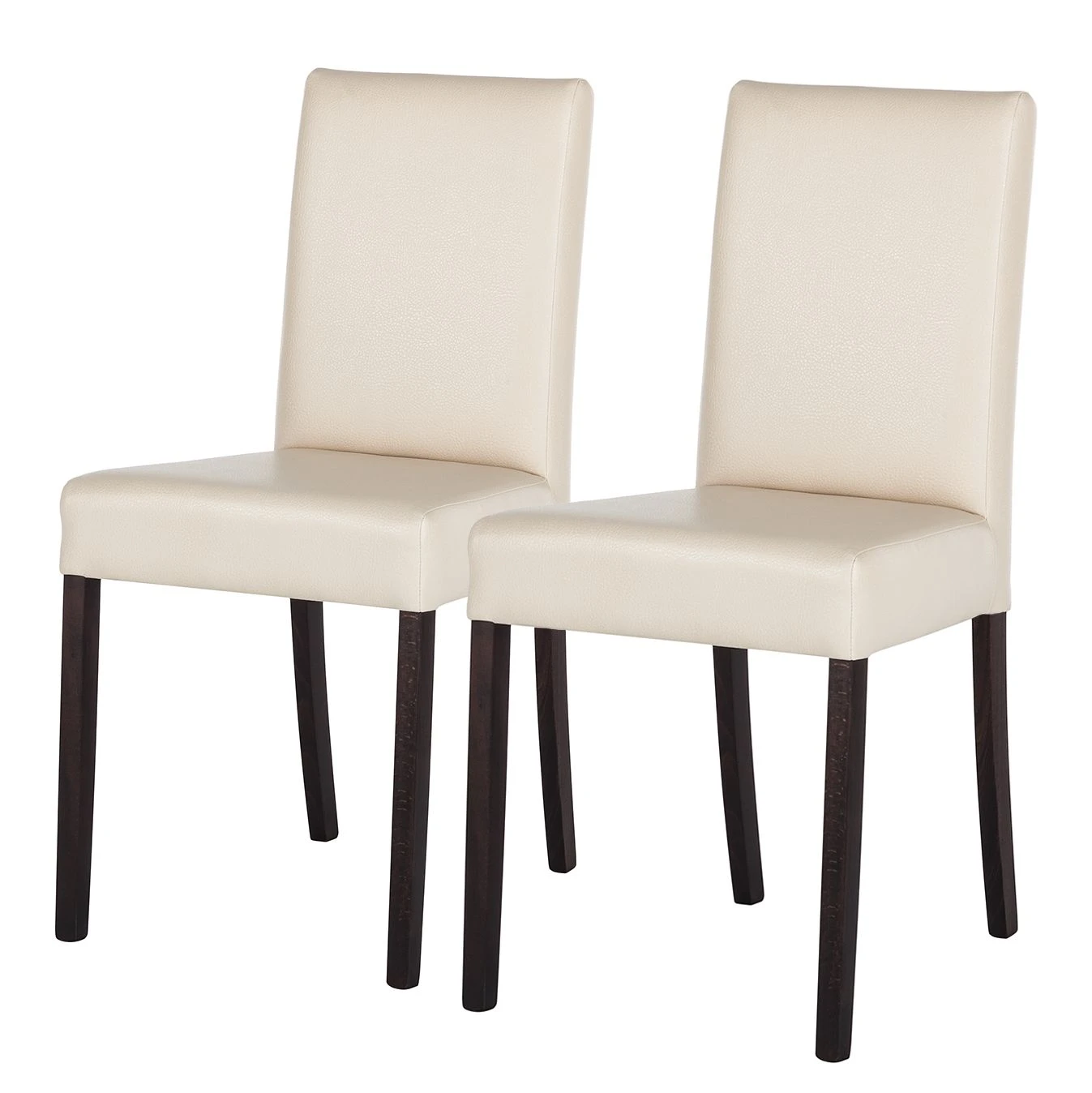 Ars Natura Chaises Flen (lot de 2) - Beige - Hêtre foncé 3 Ars Natura Chaises Flen (lot de 2) - Beige - Hêtre foncé