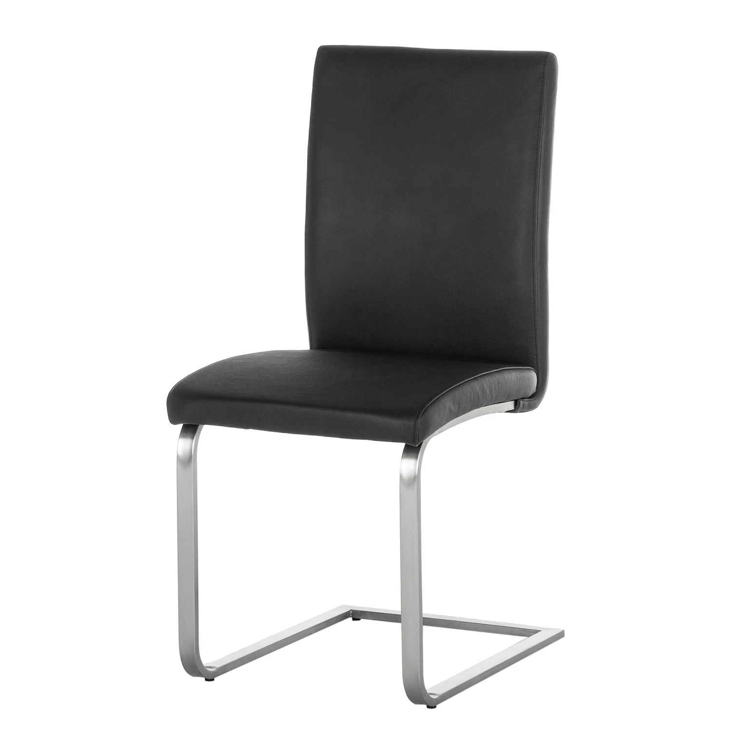 Fredriks Chaises cantilever Augusta I (lot de 2) - Cuir Aude: Noir - Sans accoudoirs 8 Fredriks Chaises cantilever Augusta I (lot de 2) - Cuir Aude: Noir - Sans accoudoirs – Image 6