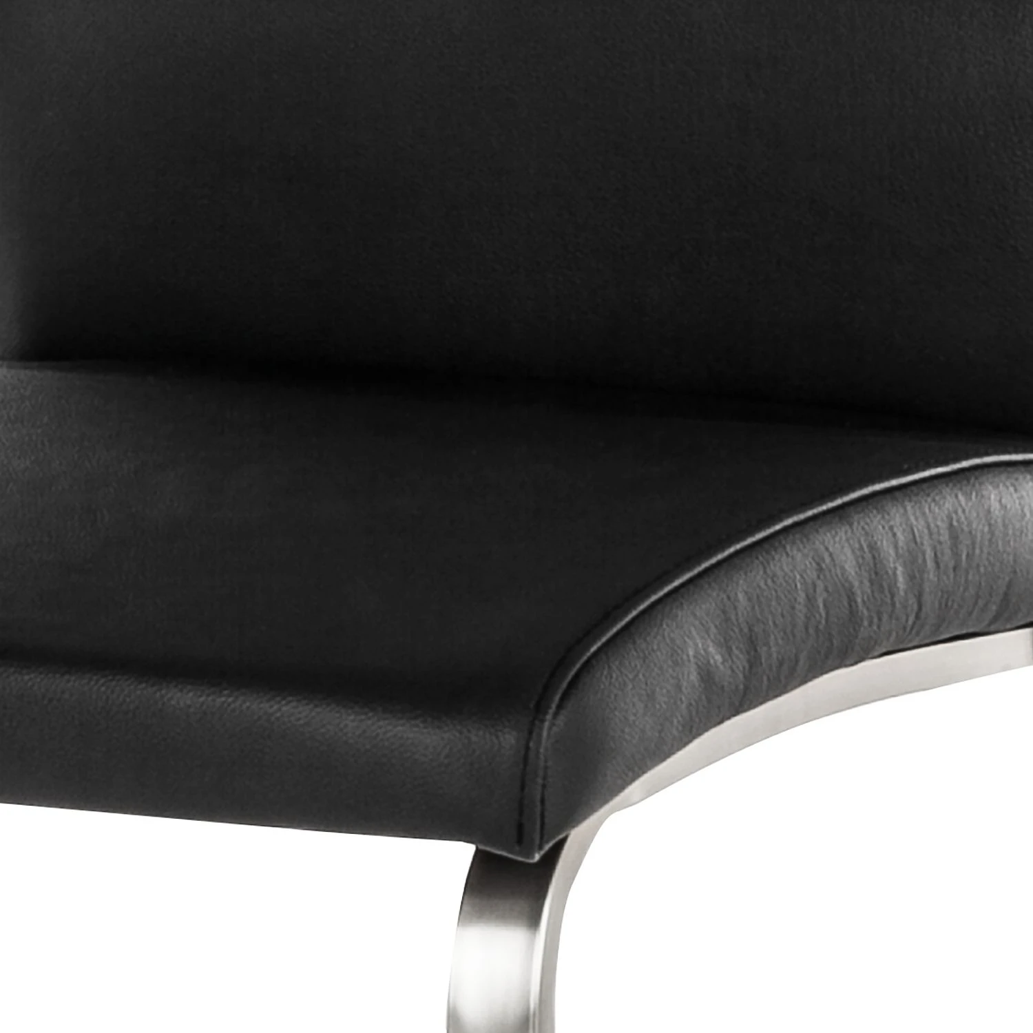 Fredriks Chaises cantilever Augusta I (lot de 2) - Cuir Aude: Noir - Sans accoudoirs 13 Fredriks Chaises cantilever Augusta I (lot de 2) - Cuir Aude: Noir - Sans accoudoirs – Image 11