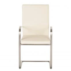 Fredriks Chaises cantilever Augusta I (lot de 2) - Cuir Aude: Créme - Avec accoudoirs -Chaises Soldes 1000064496 201021 10340600072 DETAILS P000000001000064496