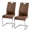 Fredriks Chaises cantilever Scalea (lot de 2) - Marron vintage -Chaises Soldes 1000084097 09 IMAGE P000000001000084097