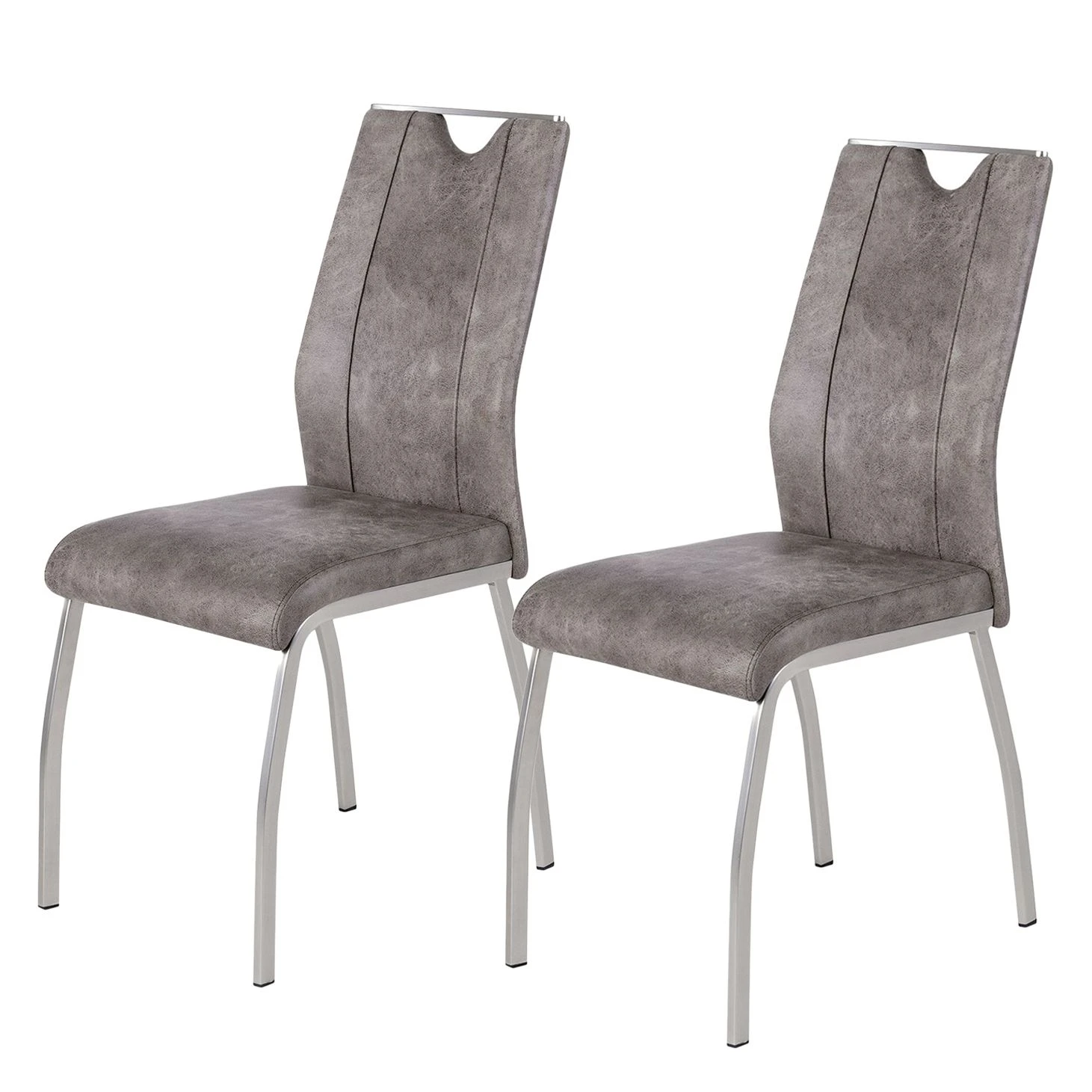 Fredriks Chaises Scalea (lot de 2) - Gris vintage 3 Fredriks Chaises Scalea (lot de 2) - Gris vintage