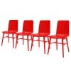 Tenzo Chaises Terrence (lot de 4) - Rouge 1 Tenzo Chaises Terrence (lot de 4) - Rouge -Chaises Soldes 1000097706 10 IMAGE P000000001000097706