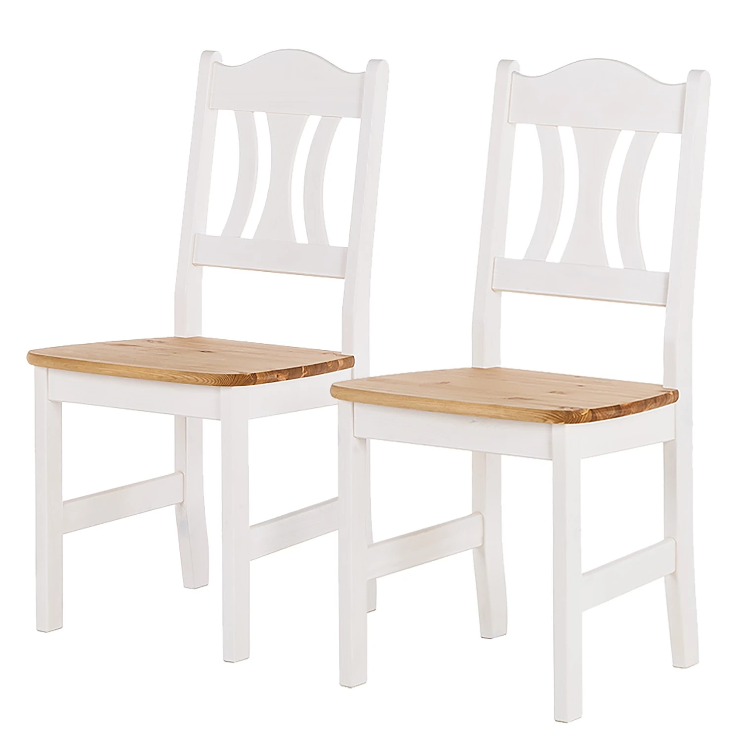 Chaises Bastide (lot de 2) - Epicéa blanc / Epicéa lessivé 3 Chaises Bastide (lot de 2) - Epicéa blanc / Epicéa lessivé