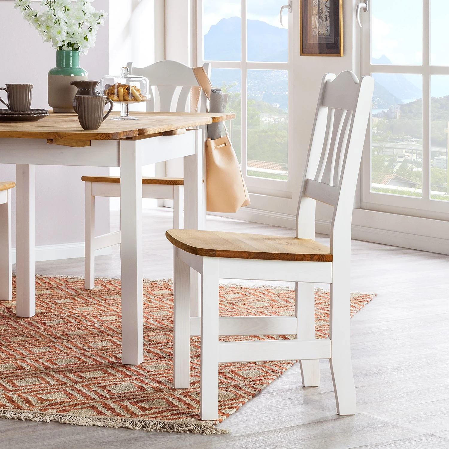 Chaises Bastide (lot de 2) - Epicéa blanc / Epicéa lessivé 5 Chaises Bastide (lot de 2) - Epicéa blanc / Epicéa lessivé – Image 3