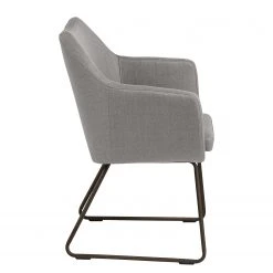 Mørteens Chaise à accoudoirs Nicholas IV - Tissu / Métal - Granit / gris-brun antique -Chaises Soldes 1000112681 201008 06225600190 DETAILS P000000001000112681