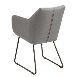 Mørteens Chaise à accoudoirs Nicholas IV - Tissu / Métal - Granit / gris-brun antique -Chaises Soldes 1000112681 201008 06225700191 DETAILS P000000001000112681