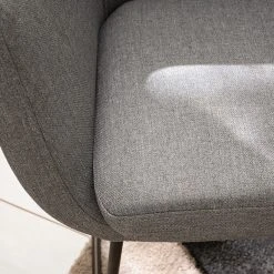 Mørteens Chaise à accoudoirs Nicholas IV - Tissu / Métal - Granit / gris-brun antique -Chaises Soldes 1000112681 201008 06225800193 DETAILS P000000001000112681