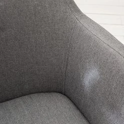 Mørteens Chaise à accoudoirs Nicholas IV - Tissu / Métal - Granit / gris-brun antique -Chaises Soldes 1000112681 201008 06230100196 DETAILS P000000001000112681