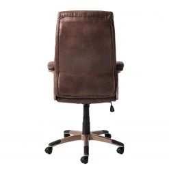 Home24office Fauteuil de direction Hatley II - Microfibre - Marron vintage / Cuivre -Chaises Soldes 1000113520 200817 13075100021 DETAILS P000000001000113520