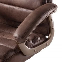Home24office Fauteuil de direction Hatley II - Microfibre - Marron vintage / Cuivre -Chaises Soldes 1000113520 200817 13075100025 DETAILS P000000001000113520
