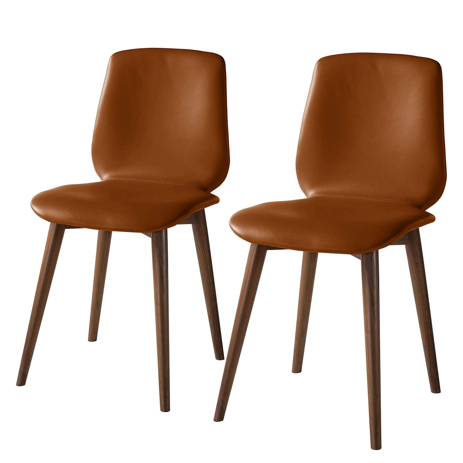 Studio Copenhagen Chaises Wilga V (lot de 2) - Cuir véritable 3 Studio Copenhagen Chaises Wilga V (lot de 2) - Cuir véritable