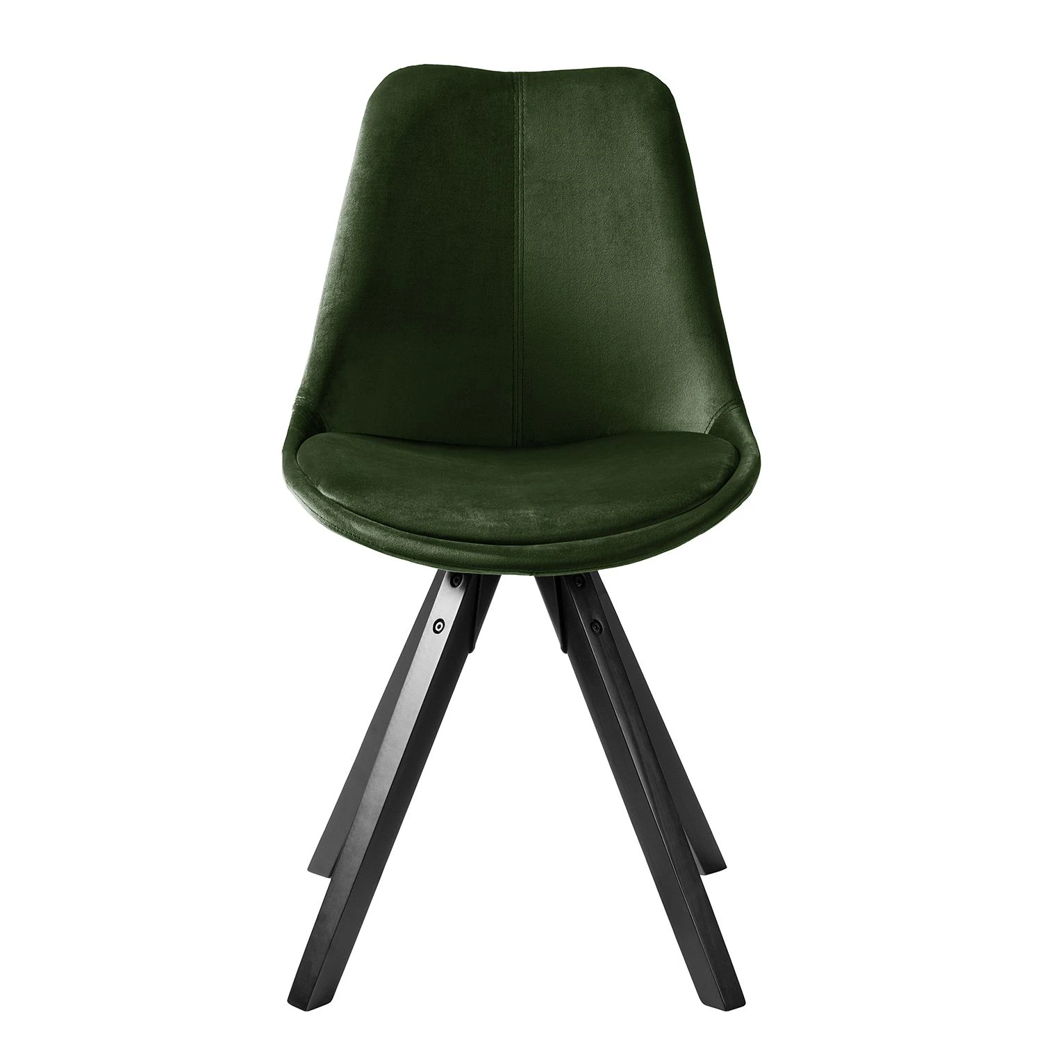 Mørteens Chaises capitonnées Aledas IV - Vert foncé - Noir - Lot de 2 5 Mørteens Chaises capitonnées Aledas IV - Vert foncé - Noir - Lot de 2 – Image 3