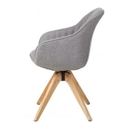 Mørteens Chaise à accoudoirs Ermelo II - rotatif - Tissu / Chêne massif - 1 set -Chaises Soldes 1000123214 180620 09190004 GALLERYIMAGES P000000001000123214