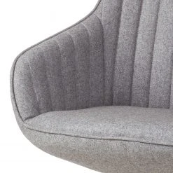 Mørteens Chaise à accoudoirs Ermelo II - rotatif - Tissu / Chêne massif - 1 set -Chaises Soldes 1000123214 180620 09190007 GALLERYIMAGES P000000001000123214