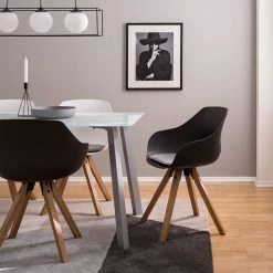 Mørteens Chaises à accoudoirs Skelde I - Matière plastique / Hévéa massif - Noir - Lot de 2 19 Mørteens Chaises à accoudoirs Skelde I - Matière plastique / Hévéa massif - Noir - Lot de 2 -Chaises Soldes 1000123392 201126 16390500008 MOOD DETAILS P000000001000123392 mood