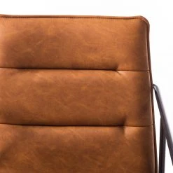 Ars manufacti Chaises à accoudoirs Bex - Imitation cuir / Métal - Marron / Noir -Chaises Soldes 1000123758 190118 06485200013 GALLERYIMAGES P000000001000123758